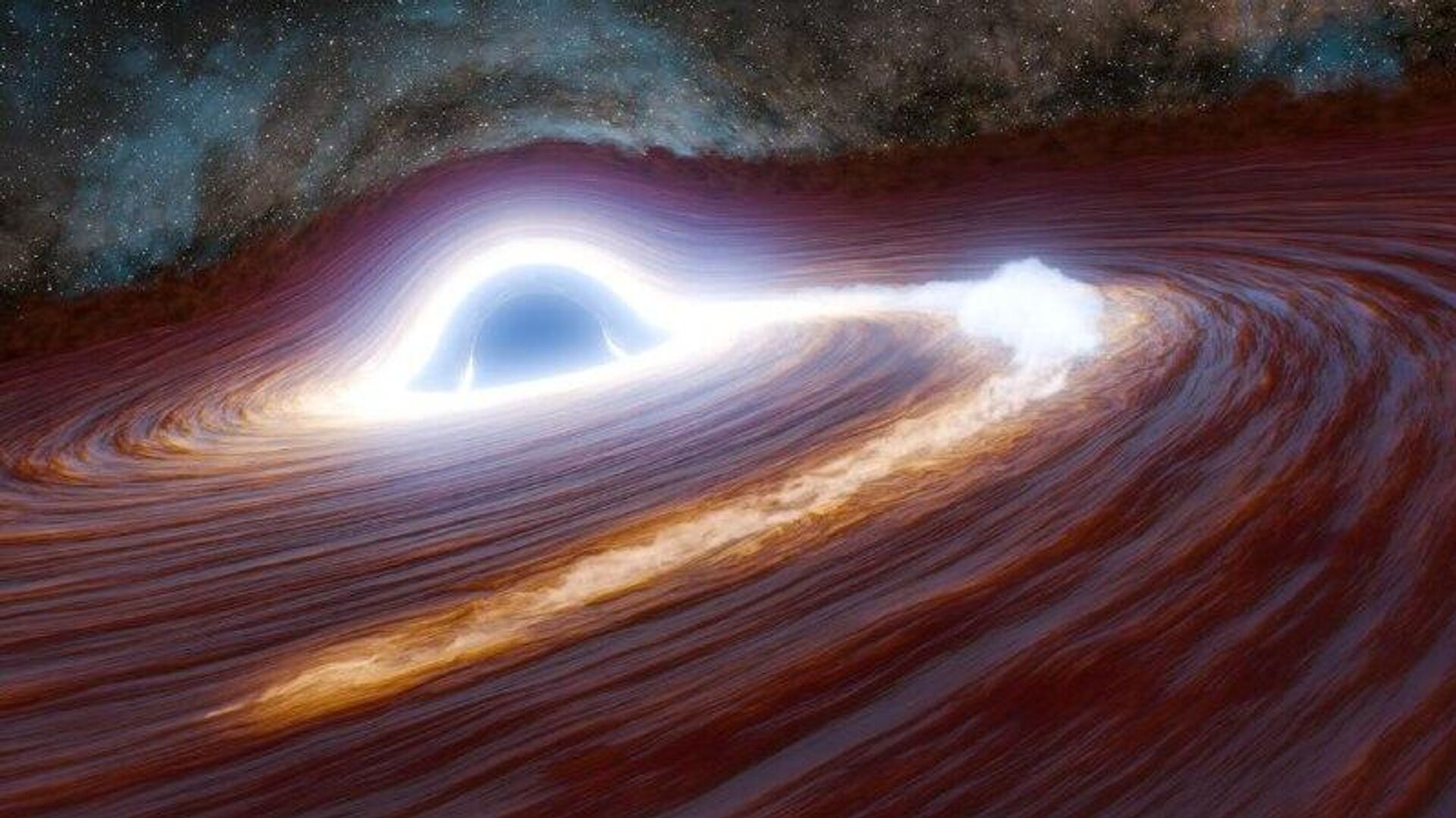 Astrônomos identificam vento vindo de buraco negro da Via Láctea