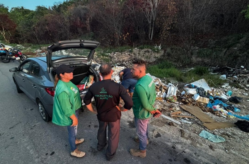 Operação Cidade Limpa flagra descarte irregular no São Jorge