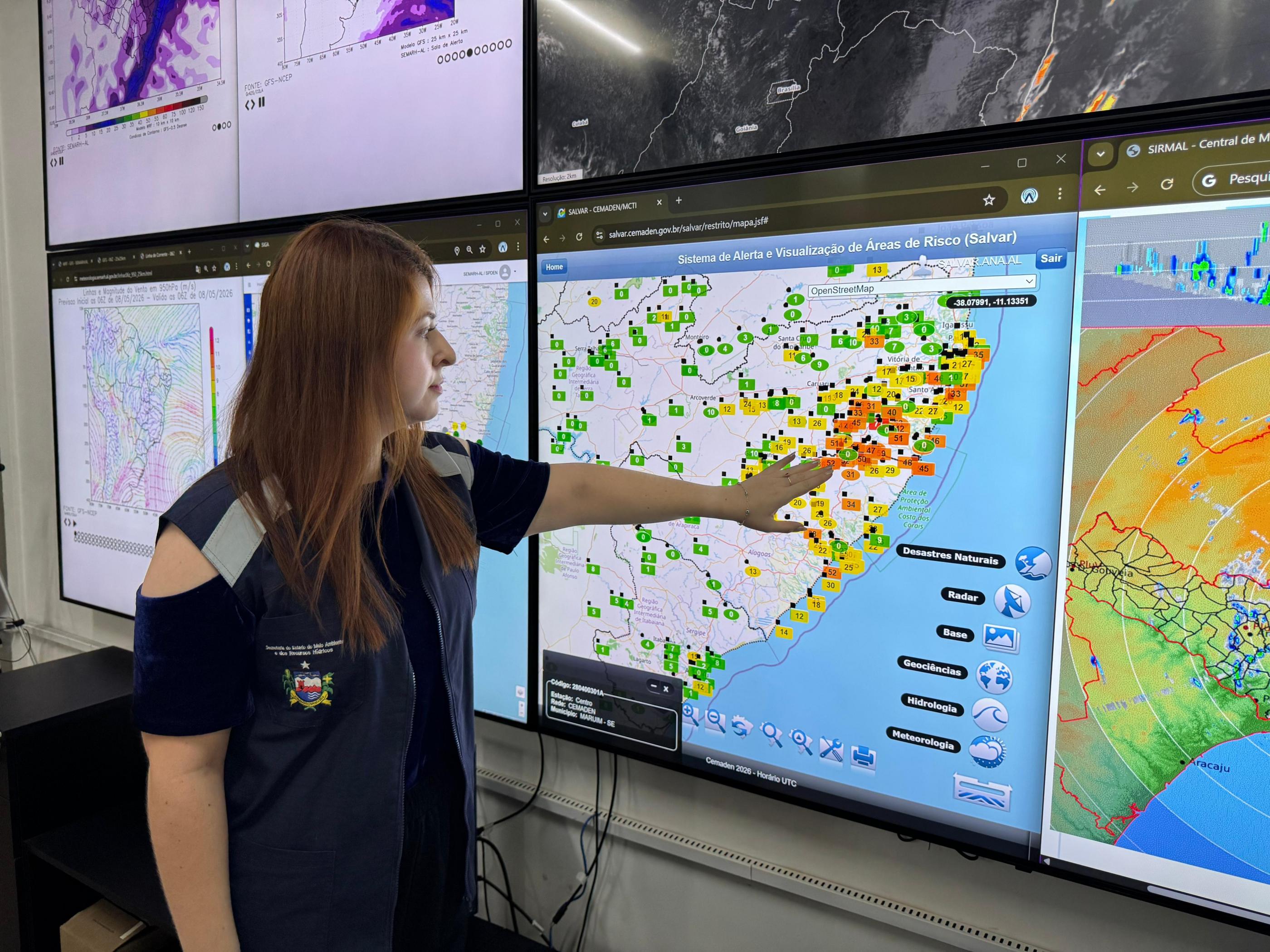 Alagoas terá fim de semana com tempo instável e chuvas, alerta Semarh