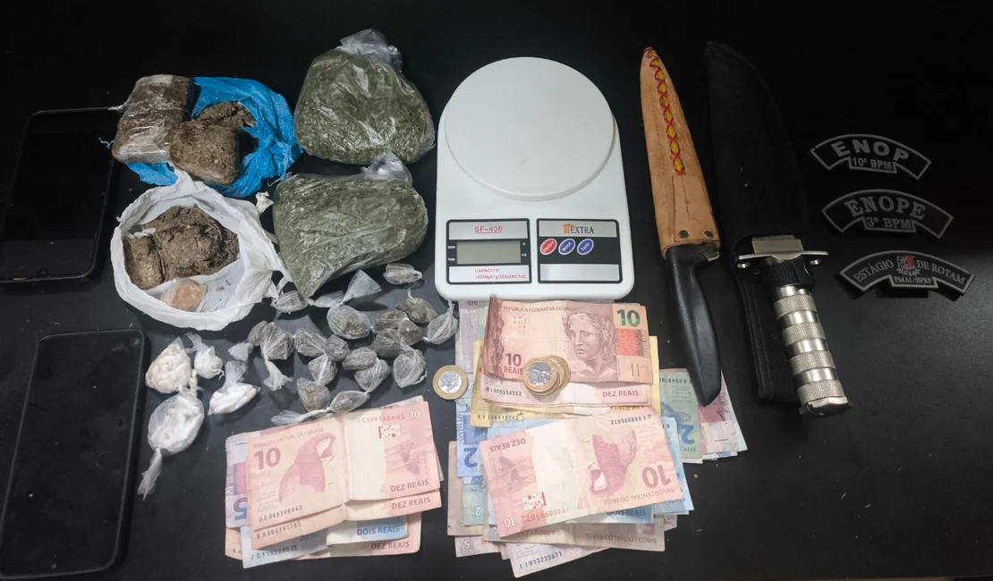 Mulher de 29 anos é presa com drogas no interior de Estrela de Alagoas
