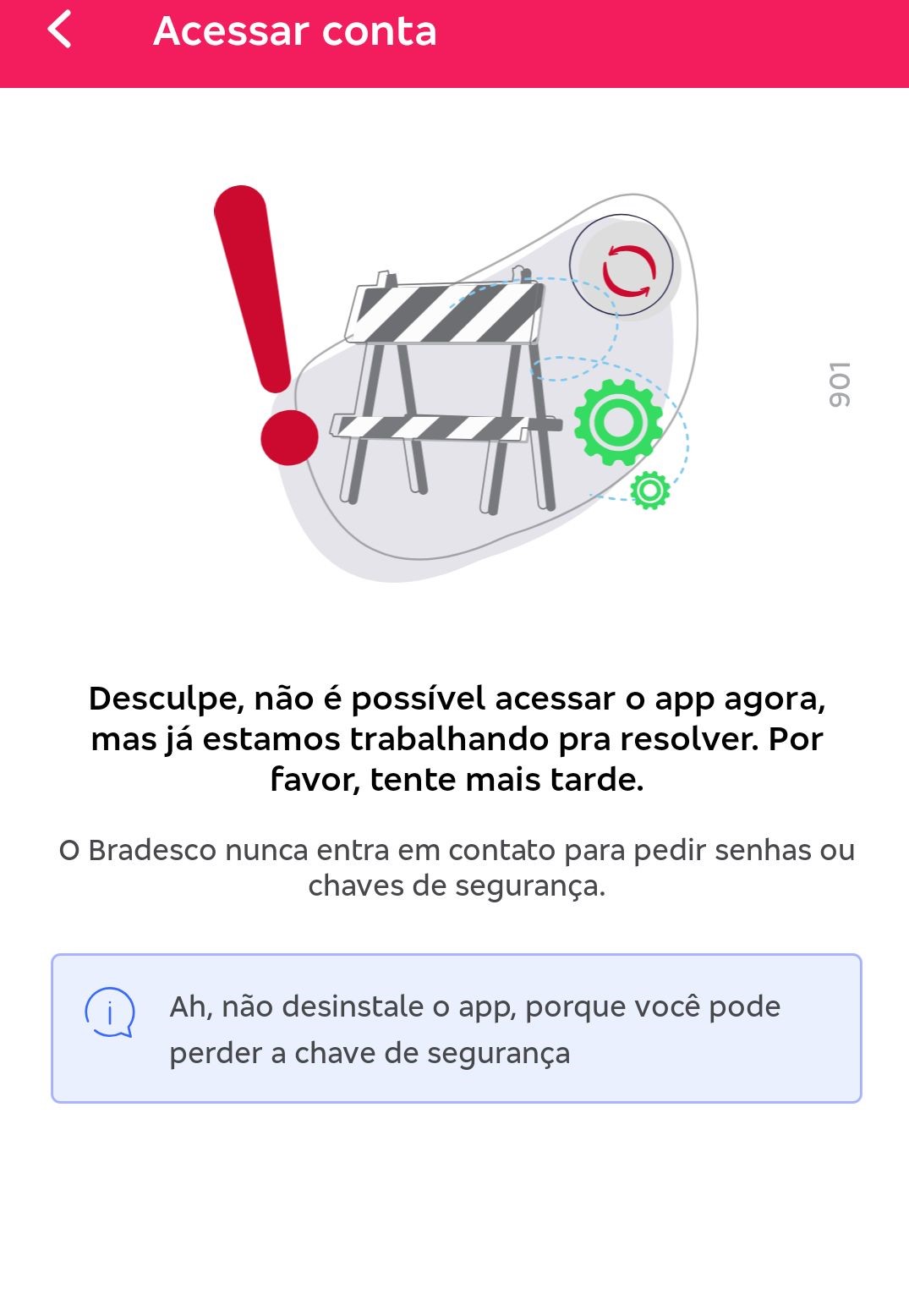 App do Bradesco fora do ar: clientes enfrentam instabilidade nos serviços digitais