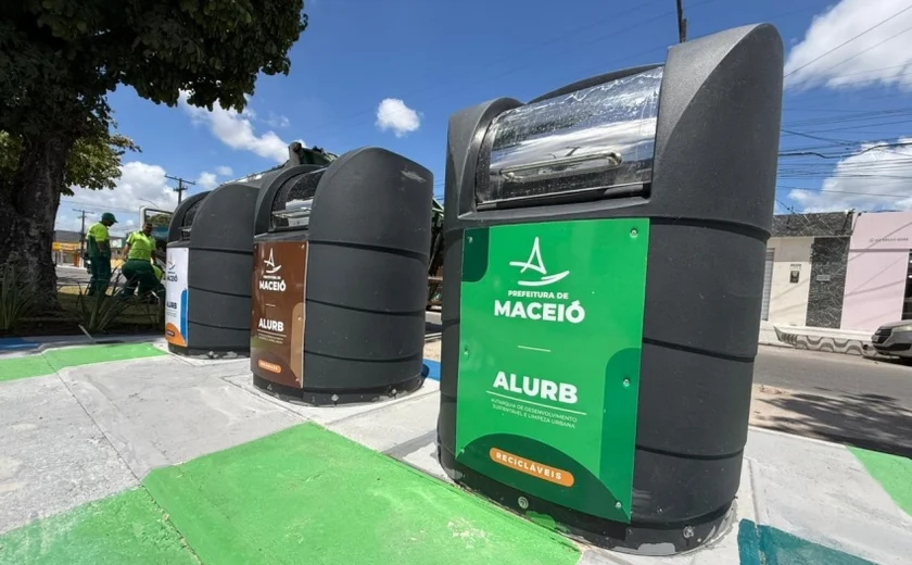 Lixeiras subterrâneas passam a integrar estratégia da Prefeitura para reduzir descarte irregular em Maceió