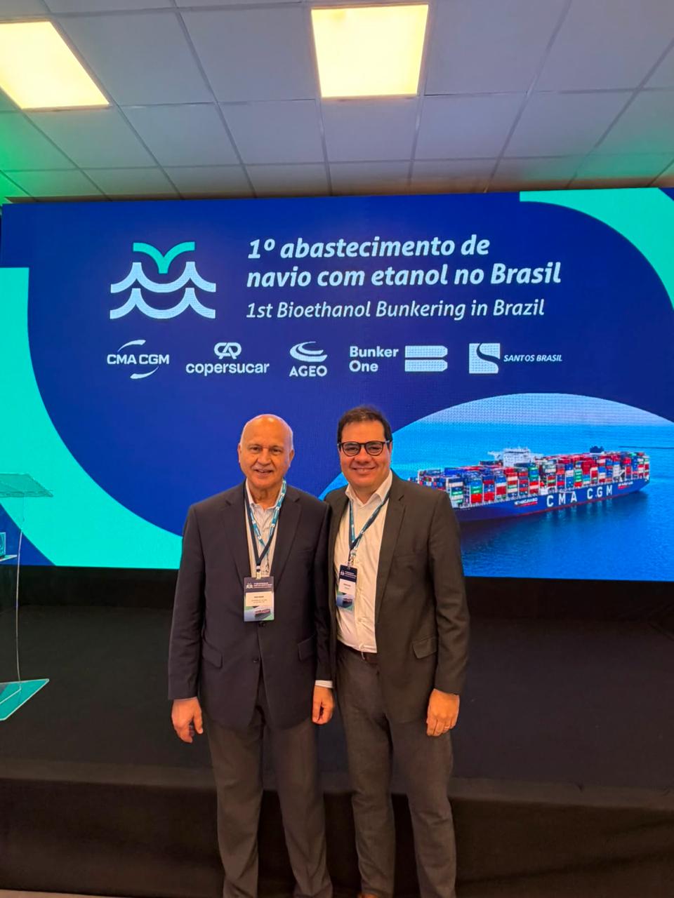 Brasil realiza primeiro abastecimento de porta-contêineres transoceânico com etanol