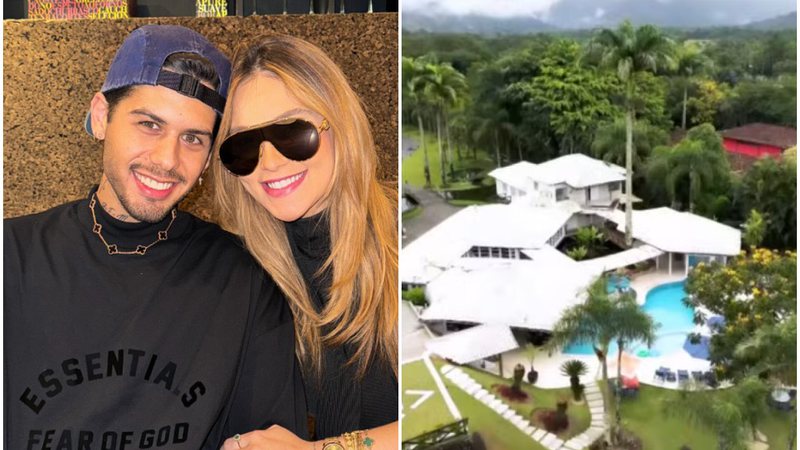 Virgínia e Zé Felipe mostram mansão com heliponto e área para show