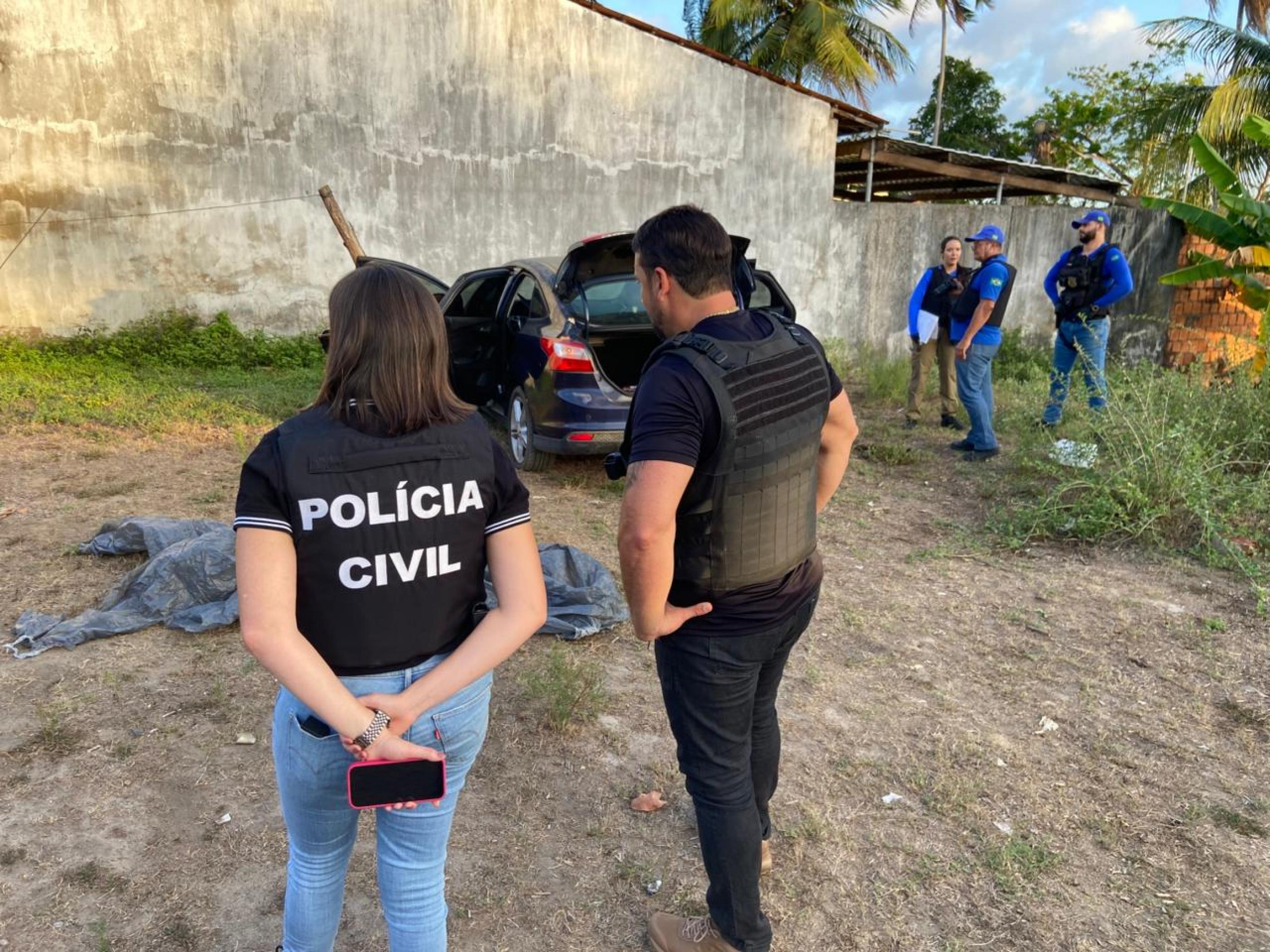 Polícia Civil realiza busca em chácara de Santa Luzia do Norte em caso de homicídio