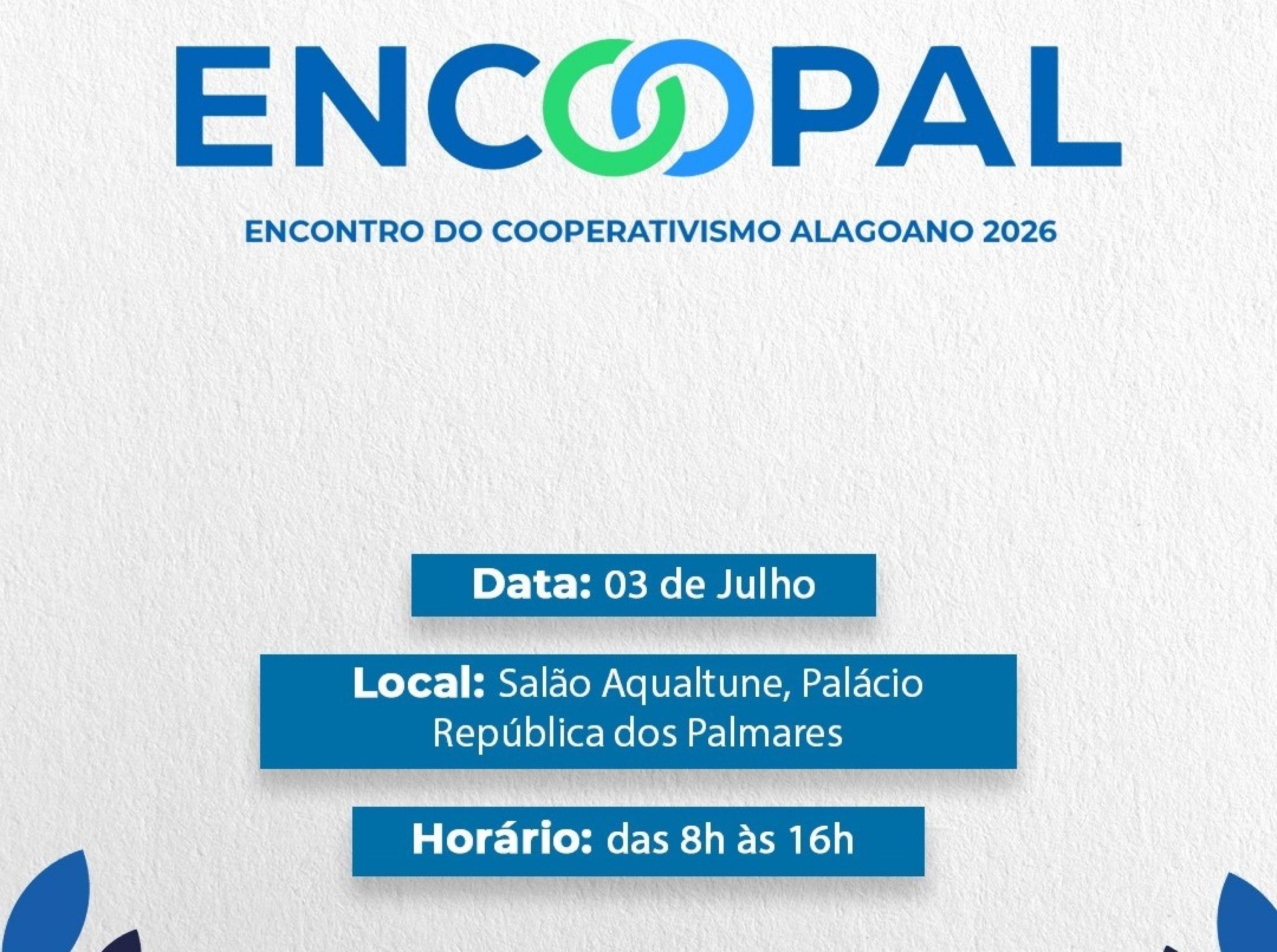 Alagoas realiza Encoopal 2026 para fortalecer cooperativismo no estado