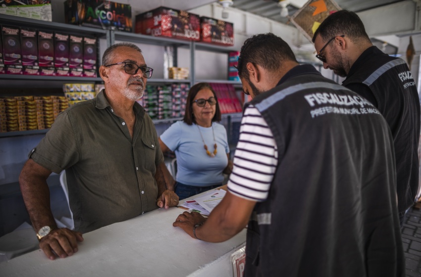 Fiscalização verifica venda regular de fogos para o São João