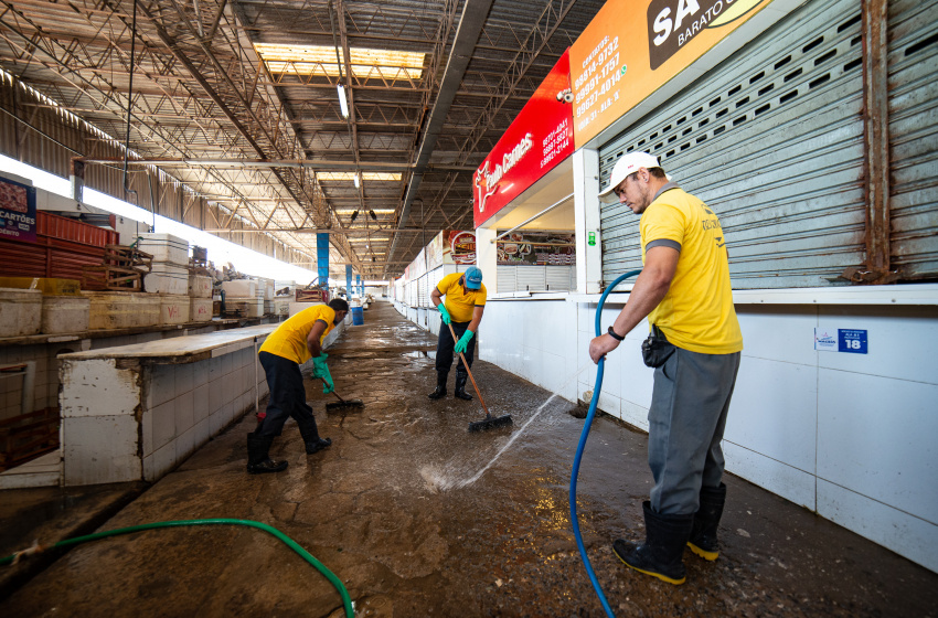 Mercado da Produção fecha nesta segunda (19) para Mutirão de Limpeza