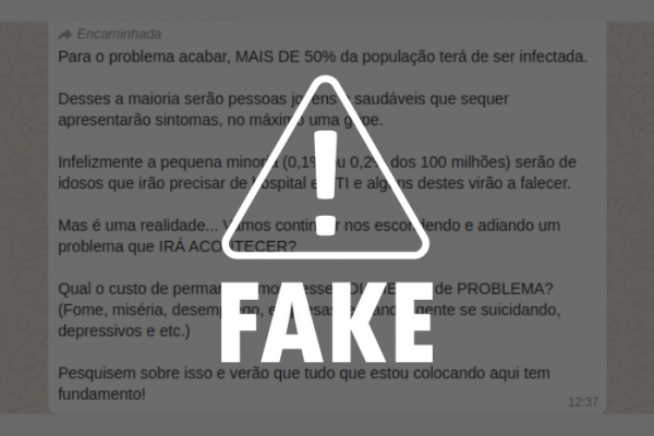 É falso que jovens não morrem e só 0,2% precisarão de internação
