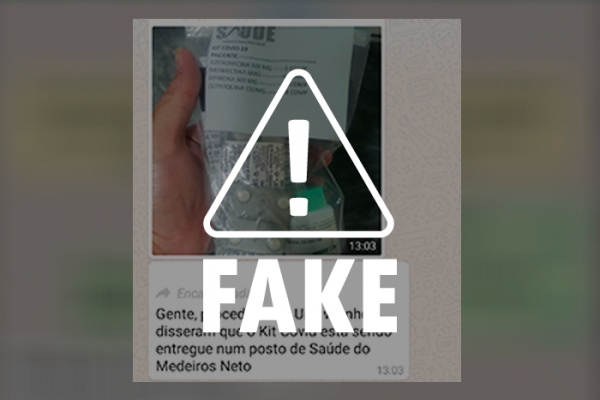 É falso que kits para tratar Covid-19 são distribuídos em unidade de saúde de Maceió