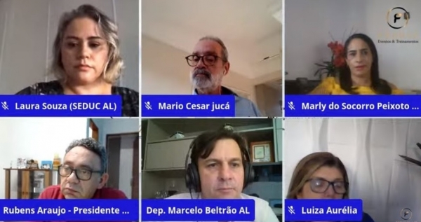 Conferência debate planejamento conjunto para a volta às aulas em AL