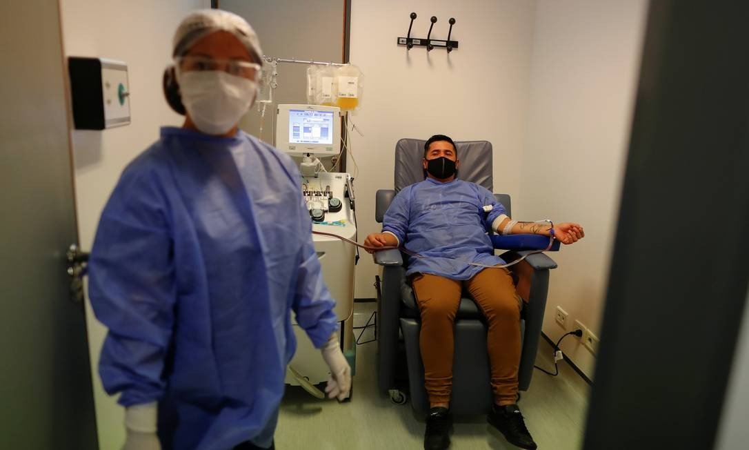 Uso de plasma contra Covid-19 é restrito a poucos