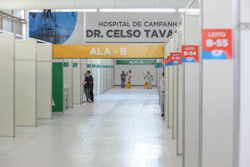Apenas 14% dos leitos Hospital de Campanha de Maceió estão ocupados