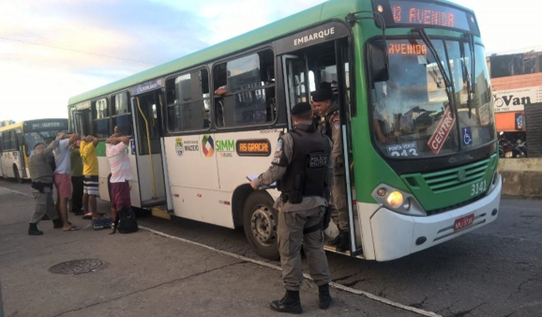 Maceió registra um assalto a ônibus nos últimos cinco meses