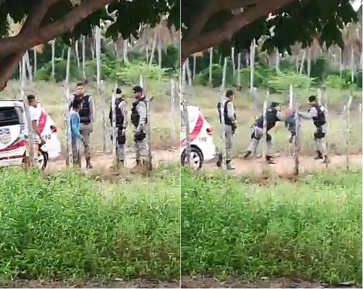 Vídeo mostra truculência de Policiais Militares durante abordagem em Piaçabuçu