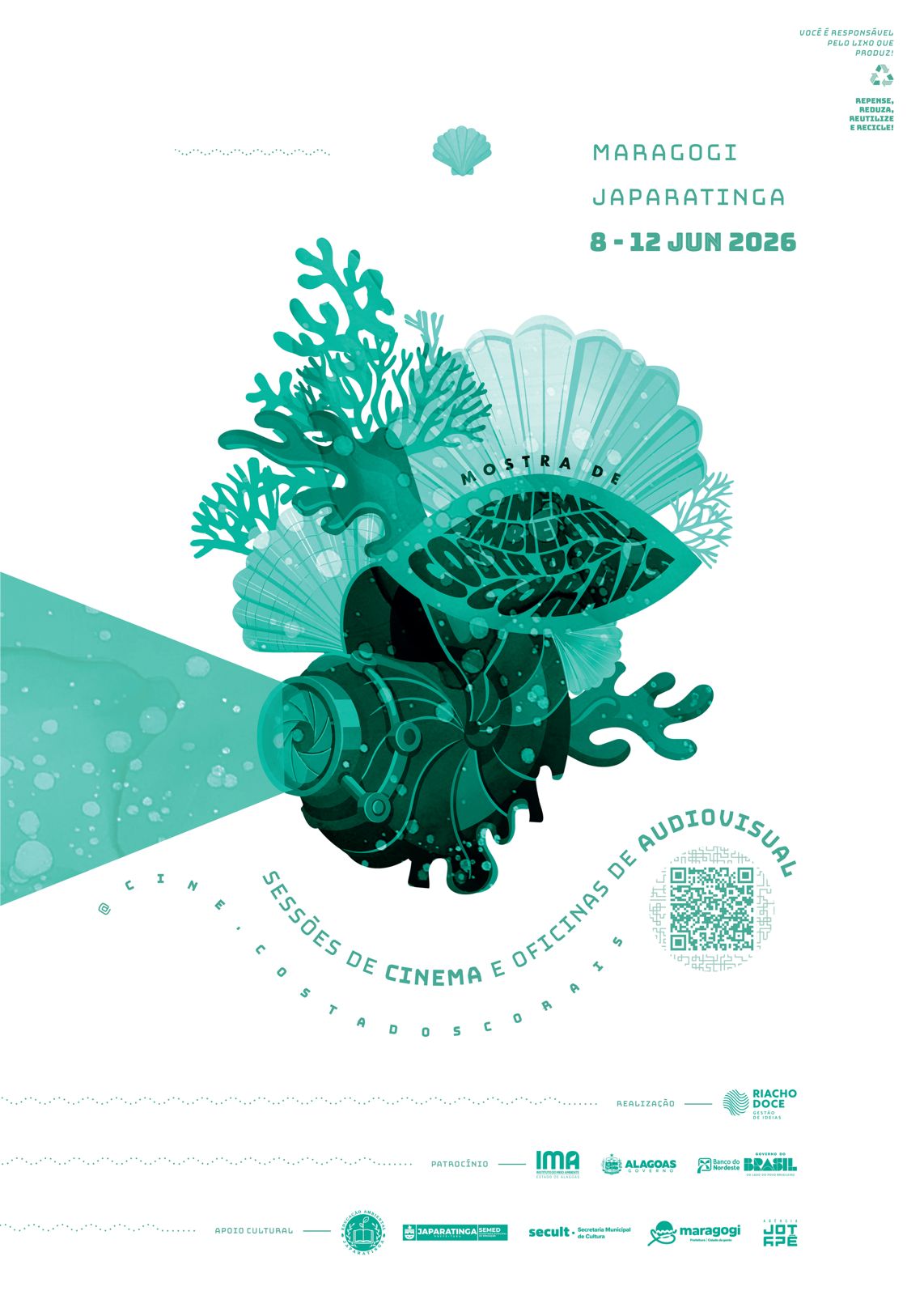 Mostra de Cinema promove educação ambiental na Costa dos Corais