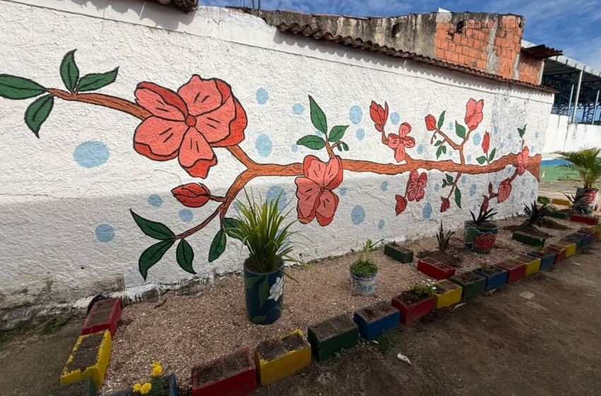Ponto de descarte irregular é revitalizado com apoio de alunos na Chã da Jaqueira