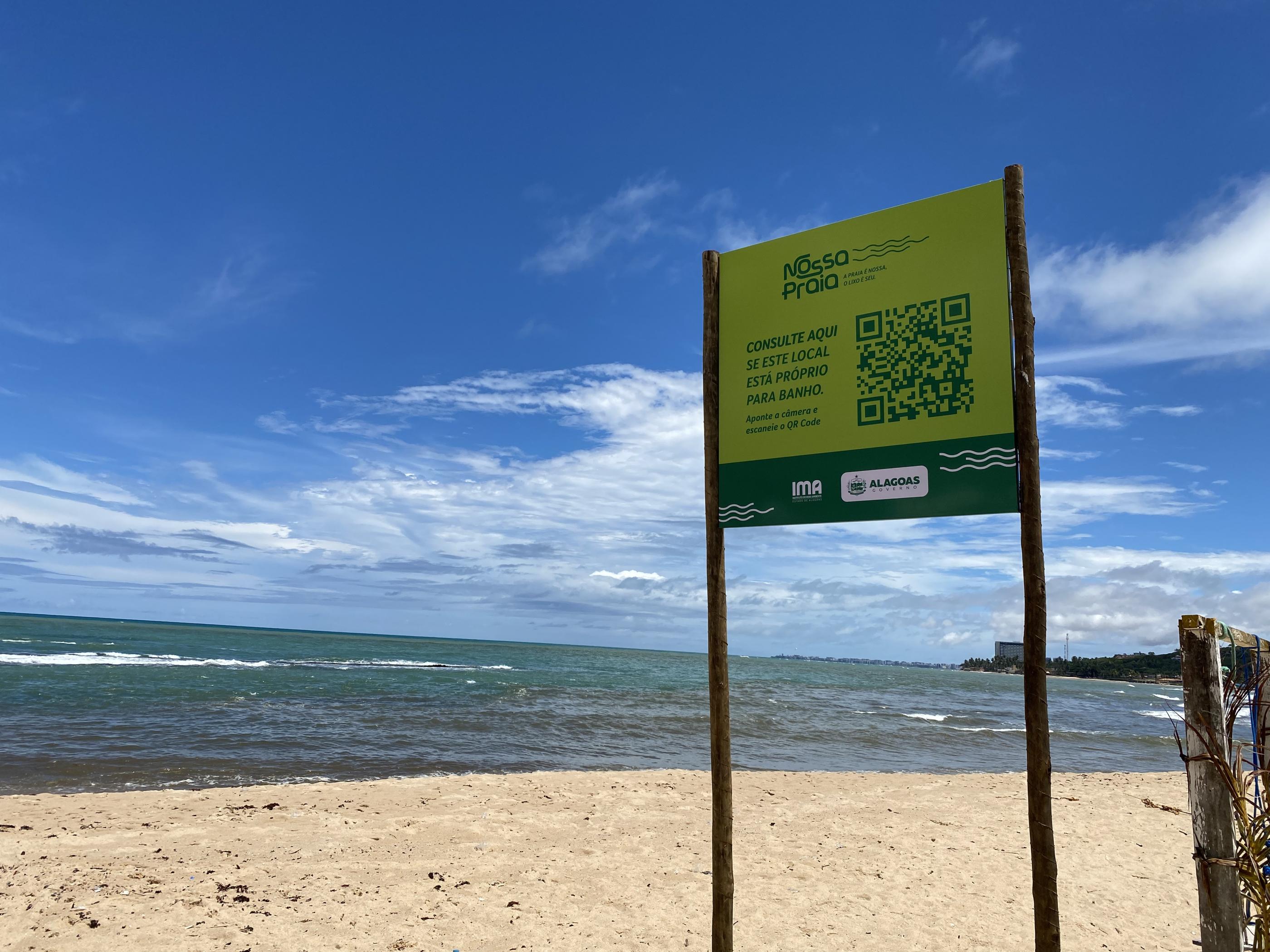 IMA amplia instalação de placas de balneabilidade no litoral de Alagoas