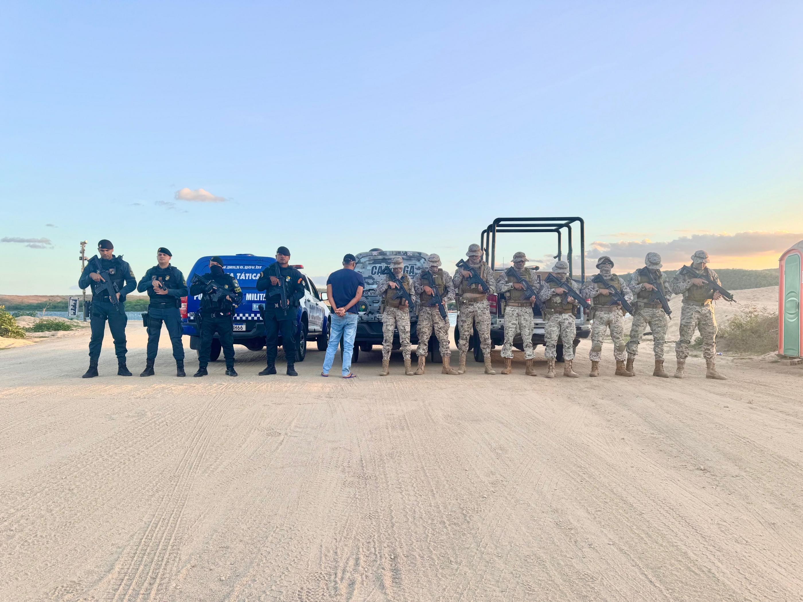 Operação conjunta entre PMs de Alagoas e Sergipe prende suspeito de homicídio em Pão de Açúcar