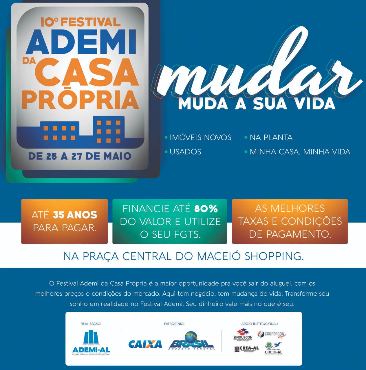 Festival Ademi da Casa Própria promete aquecer setor imobiliário no Estado