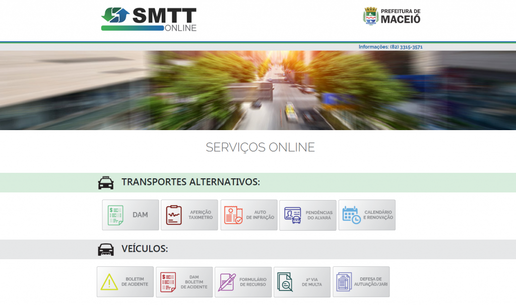 Prefeitura de Maceió disponibiliza plataforma de serviços da SMTT