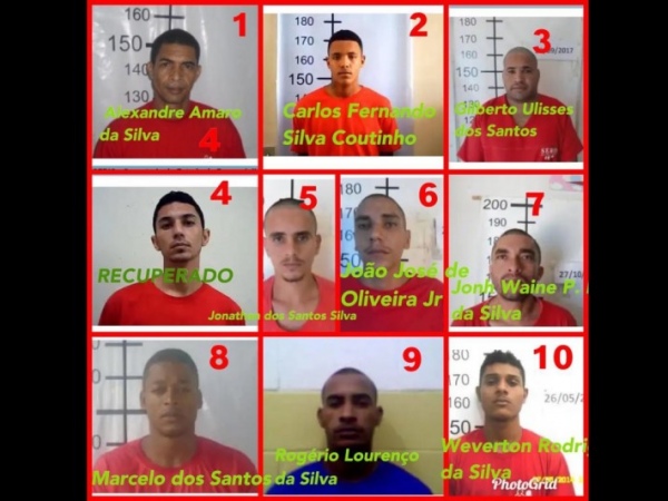 Dez presos fugiram do presídio de segurança máxima