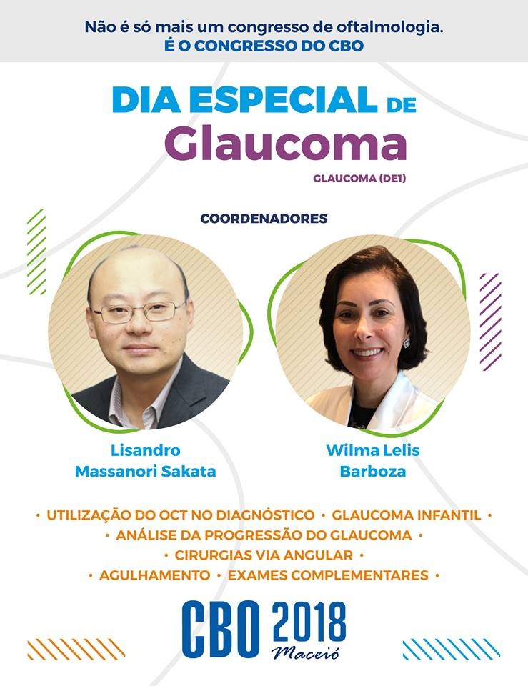 Glaucoma ganha dia especial na programação do CBO 2018