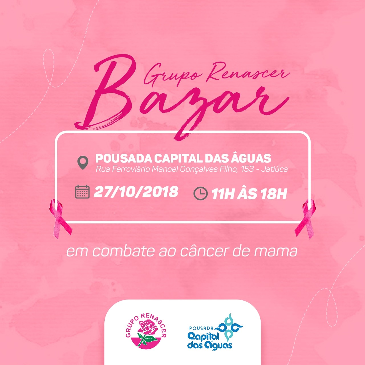 Último sábado do Outubro Rosa será marcado por evento solidário