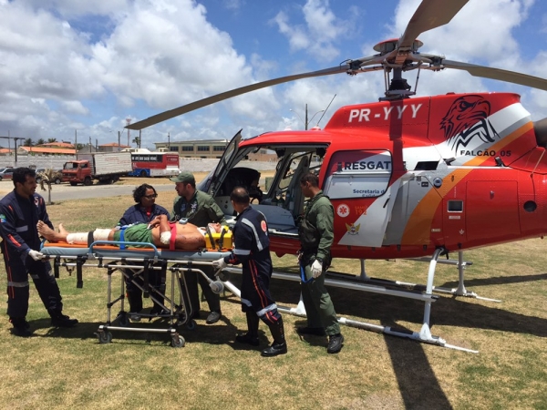 Samu Alagoas mobiliza dois helicópteros após colisão na AL-101 Sul