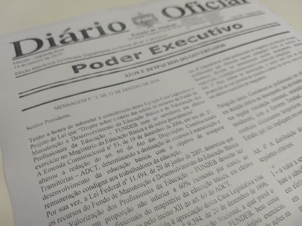 Projeto de lei é enviado para a Assembleia Legislativa