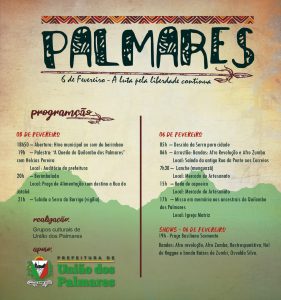 União dos Palmares realiza evento “Palmares”, que fará homenagem aos heróis quilombolas