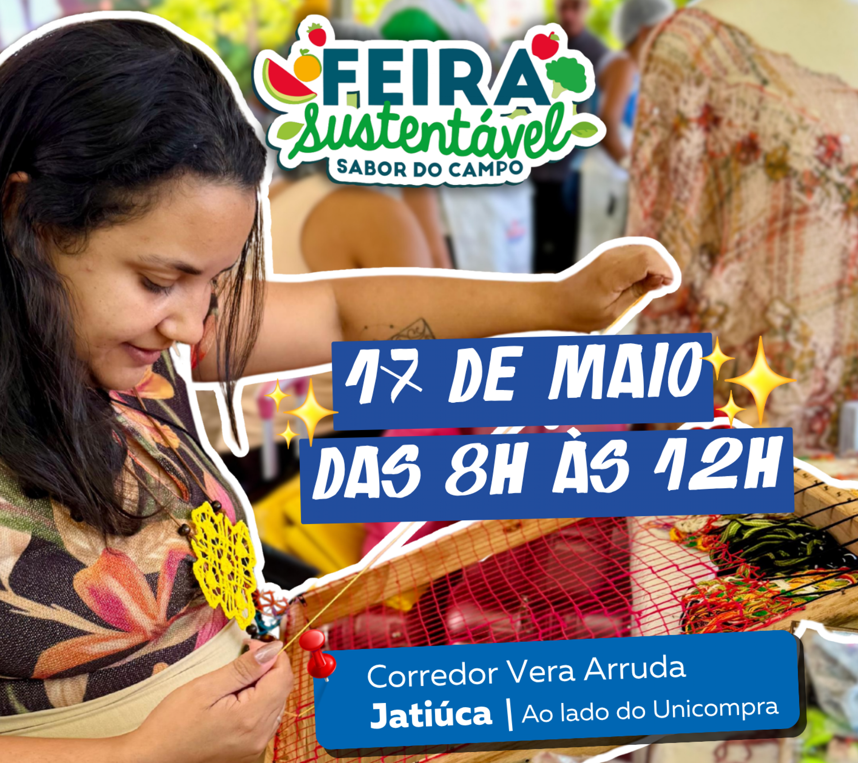Feira Sabor do Campo reúne cultura e produção local neste domingo (17)