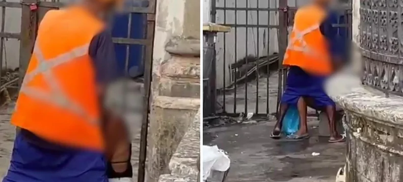 Casal é flagrado fazendo sexo em praça no Pelourinho