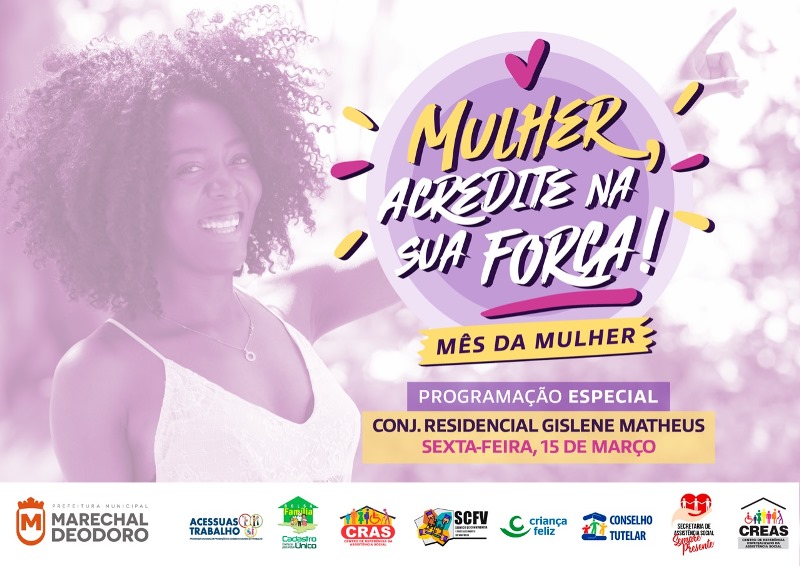 Prefeitura realiza ação em comemoração ao mês da mulher