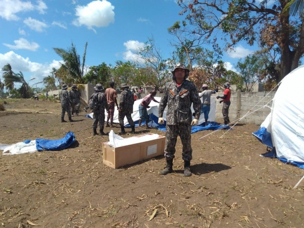 Bombeiro alagoano participa do resgate a vítimas de ciclone em Moçambique