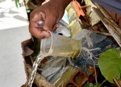 De acordo com o relatório de índices, 85% dos focos do Aedes aegypti estão dentro das casas