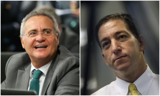 Calheiros defende o ativista norte-americano Greenwald