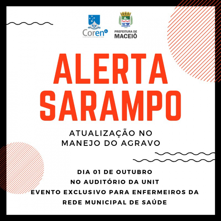 Abertas inscrições para atualização no tratamento do sarampo