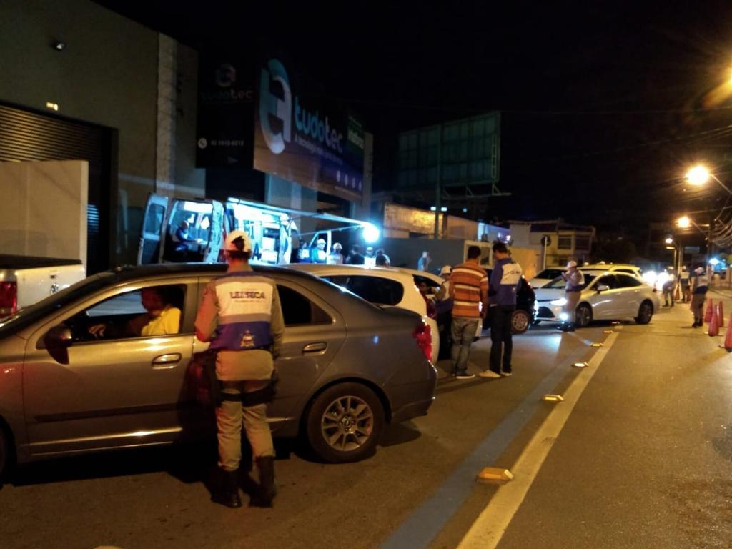 Lei Seca retira 22 condutores de circulação por embriaguez ao volante na capital