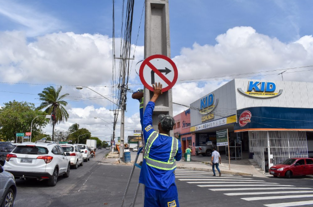 Novo contorno de quadra da Bomba do Gonzaga recebe sinalizações
