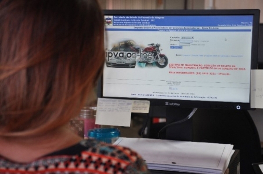 Boleto para pagamento de cota única do IPVA já está disponível