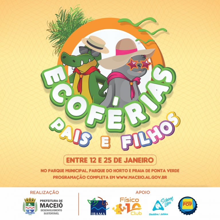 Projeto EcoFérias realiza atividades em parques de Maceió durante o mês de janeiro