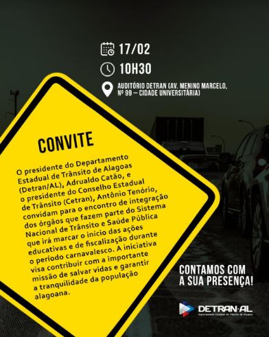 Órgãos de trânsito realizam ações de educação e fiscalização para o carnaval