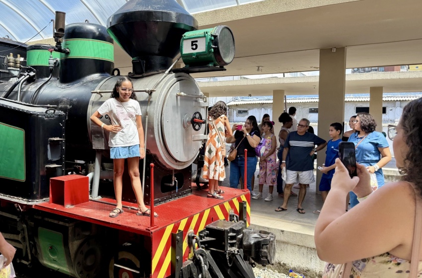 Primeiro passeio do Trem das Crianças leva cultura e alegria a famílias em Maceió