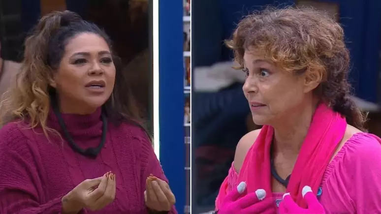 Giovanna Gold e mãe de Lexa discutem após brincadeira em A Fazenda