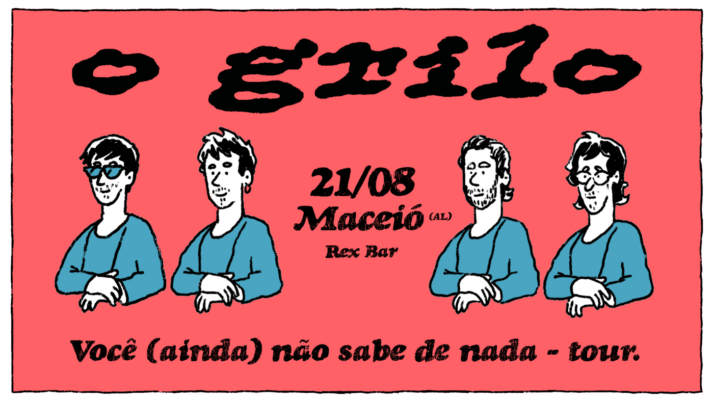 O Grilo se apresenta pela primeira vez em Maceió nesta sexta-feira (21)