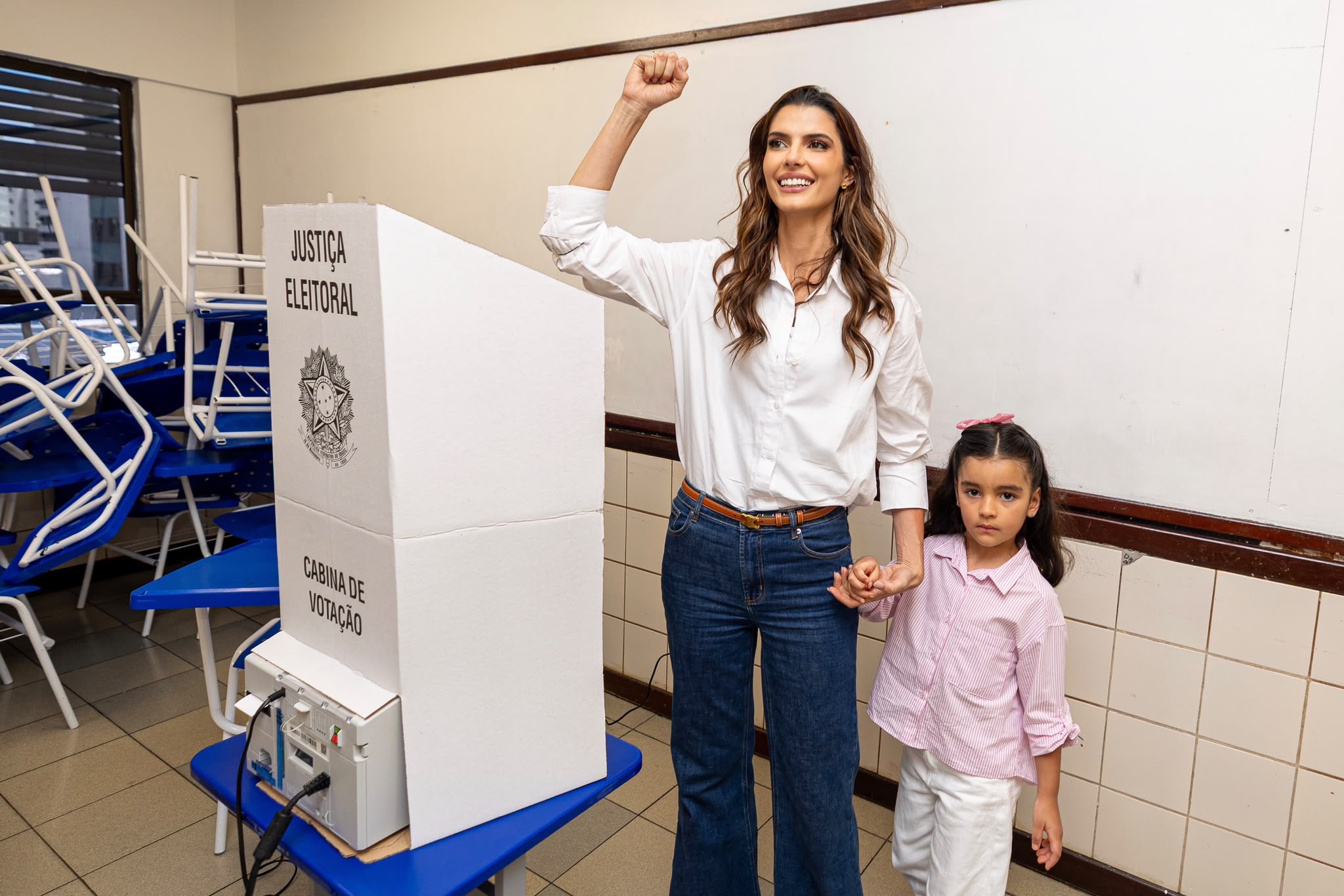 Antes de votar, Marina JHC destaca luta pelas mulheres: “Minha expectativa é gigante”