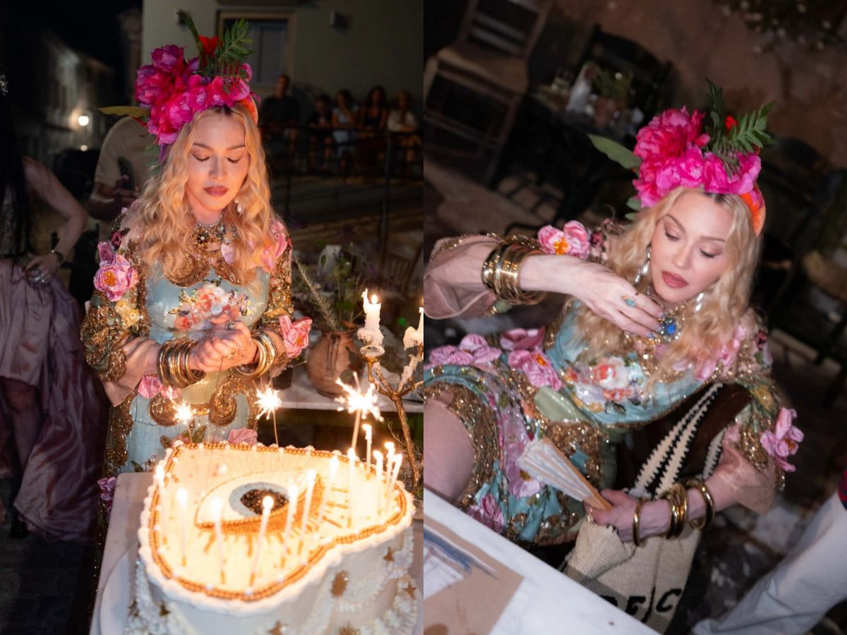 Madonna celebra 68 anos na Grécia ao lado dos filhos e namorado