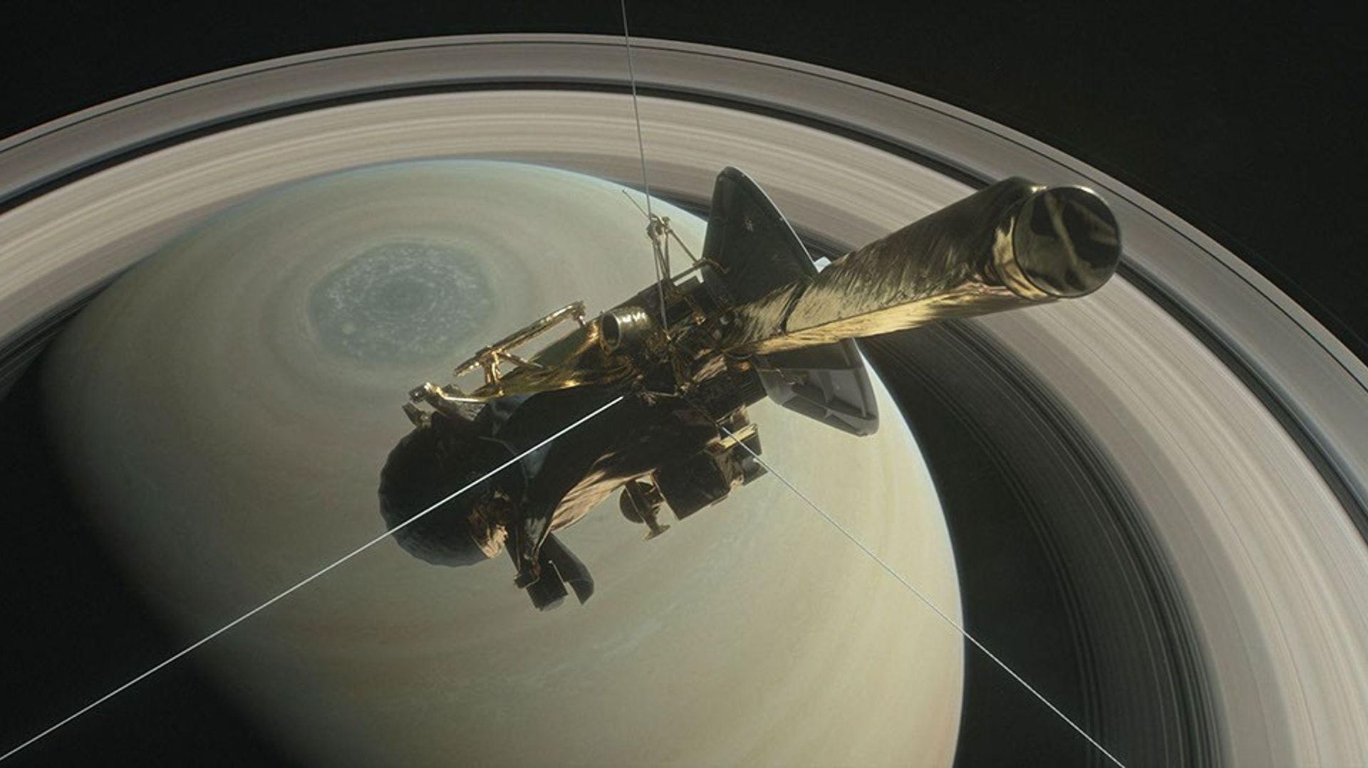 Chiado de plasma revela interação inédita entre Saturno e Encélado captada