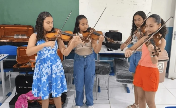 Orquestra feminina amplia acesso à música clássica em Taquarana
